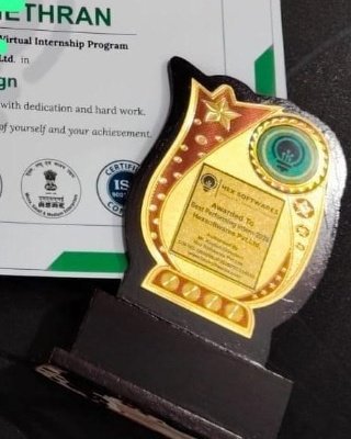 Best Performing Intern Memento & Shield